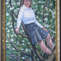 портрет Весна ,холст,масло,50х70,2017 г.