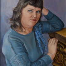 Портрет Анны, холст,масло, 50х70,2019 г.